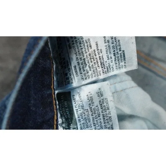 Levi's 501 Premium Denim Jeans Size 40 x 30 High Waist Button Fly Straight Leg - Picture 5 of 16